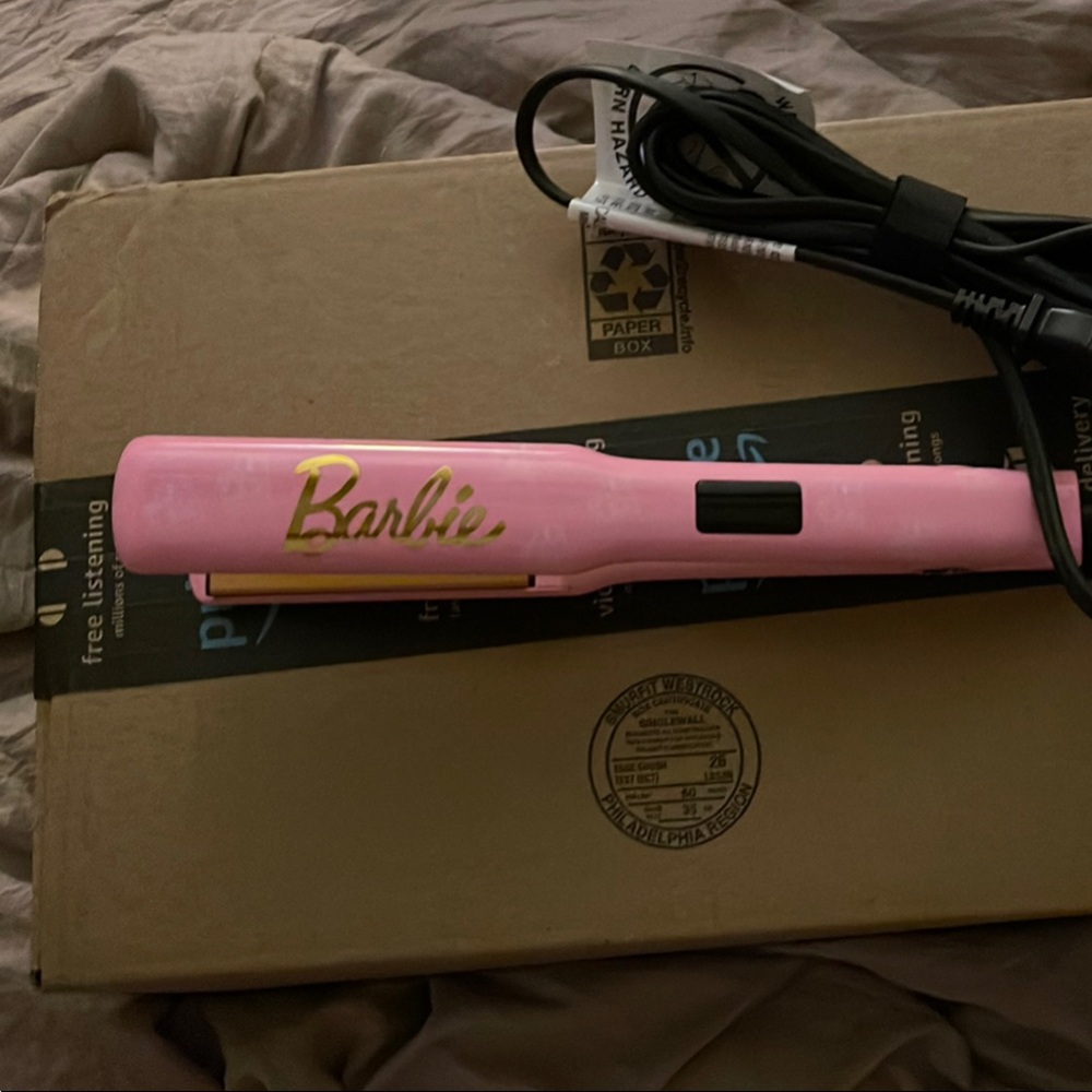 Barbie Pink Hair Styling Tool Sleek Glossy Finish